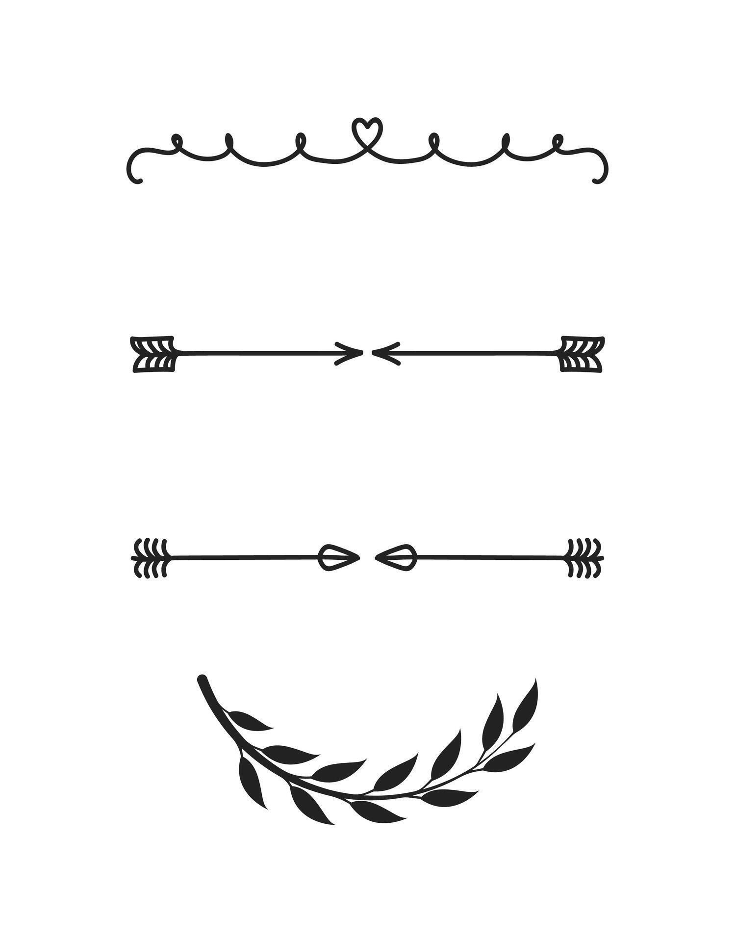 Various decorative text dividers set 32981472 Vector Art at Vecteezy