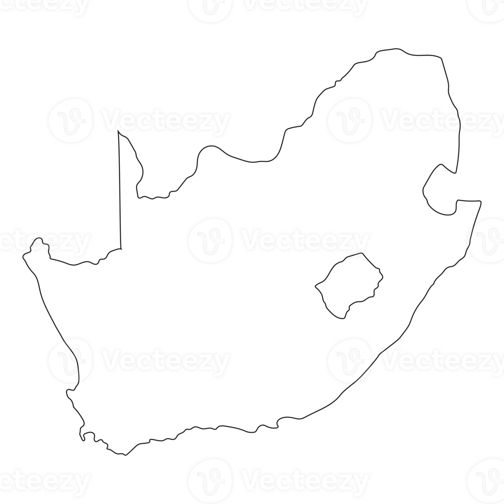 South Africa map. Map of South Africa in details png