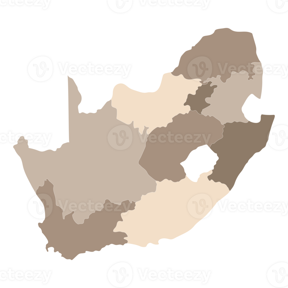 Sud Afrique carte avec administratif. carte de Sud Afrique png