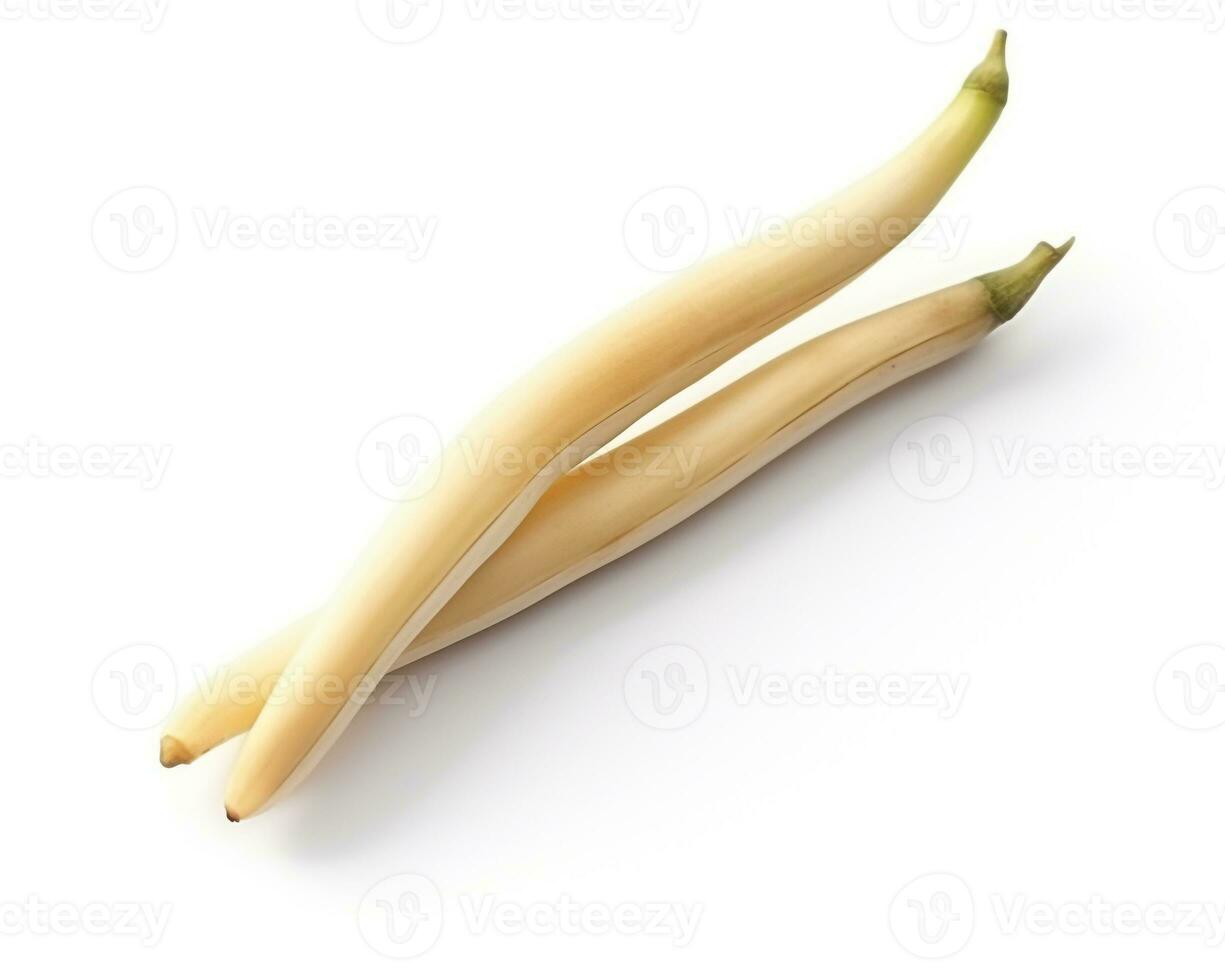 Photo of Vanilla isolated on white background. Generative AI