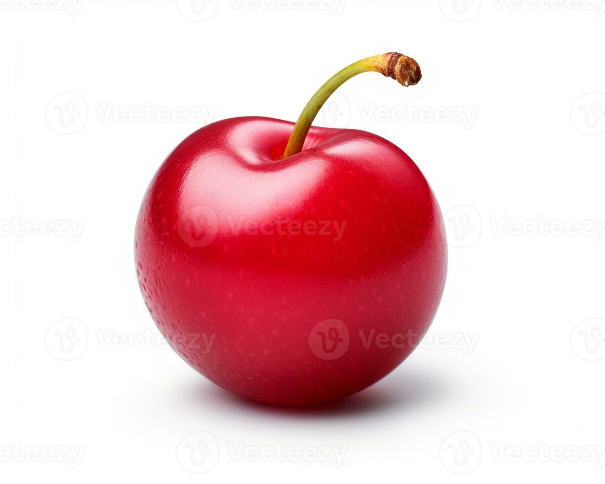 Photo of Surinam cherry isolated on white background. Generative AI