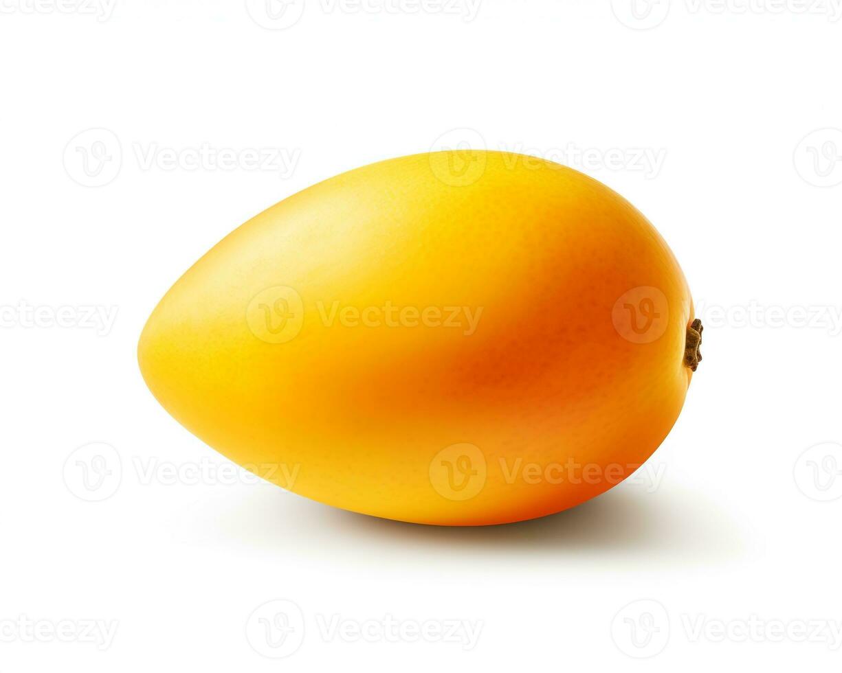 Photo of Saipan mango isolated on white background. Generative AI