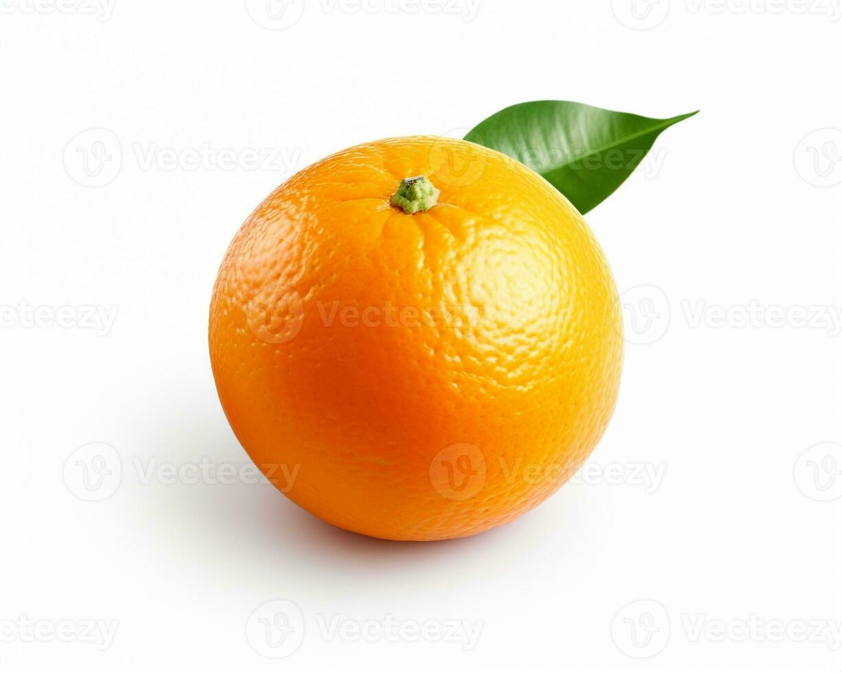 Photo of Orange isolated on white background. Generative AI