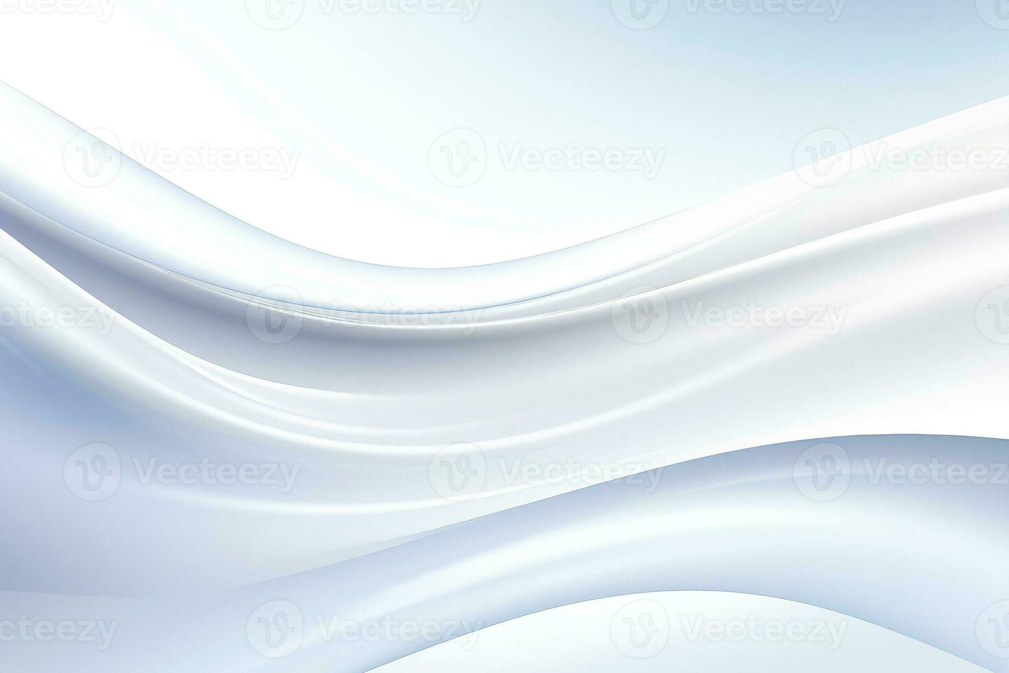 Abstract white soft waves background, Generative AI illustration photo