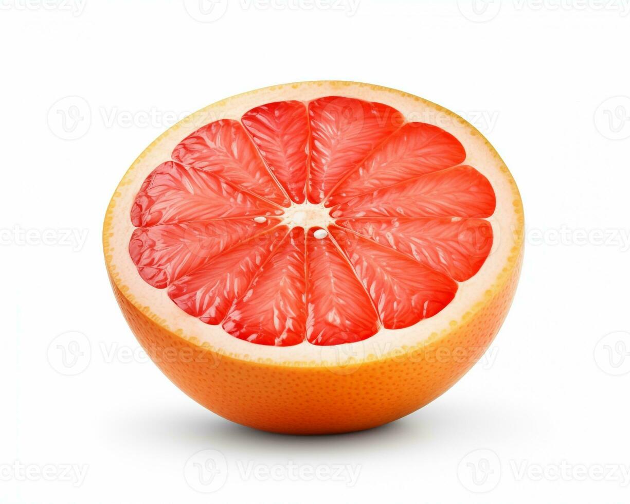 Photo of Grapefruit isolated on white background. Generative AI
