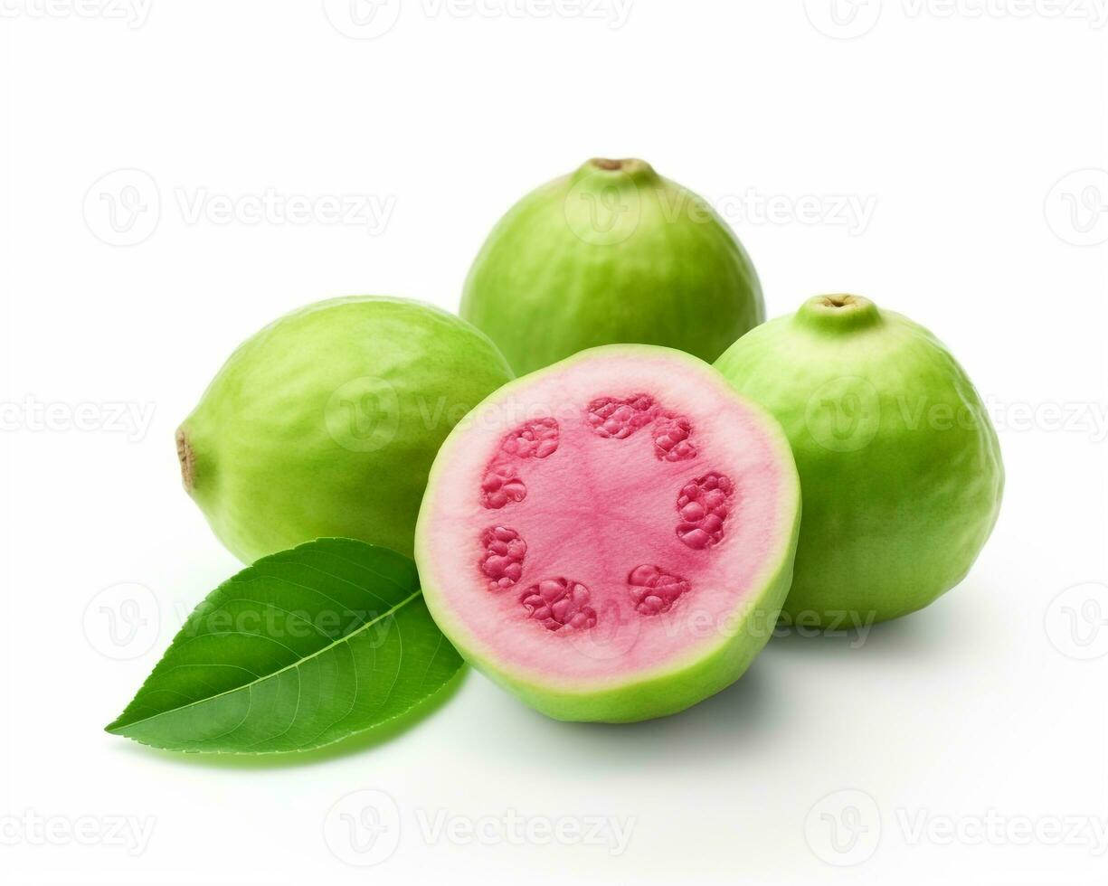 Photo of Guavaberry isolated on white background. Generative AI