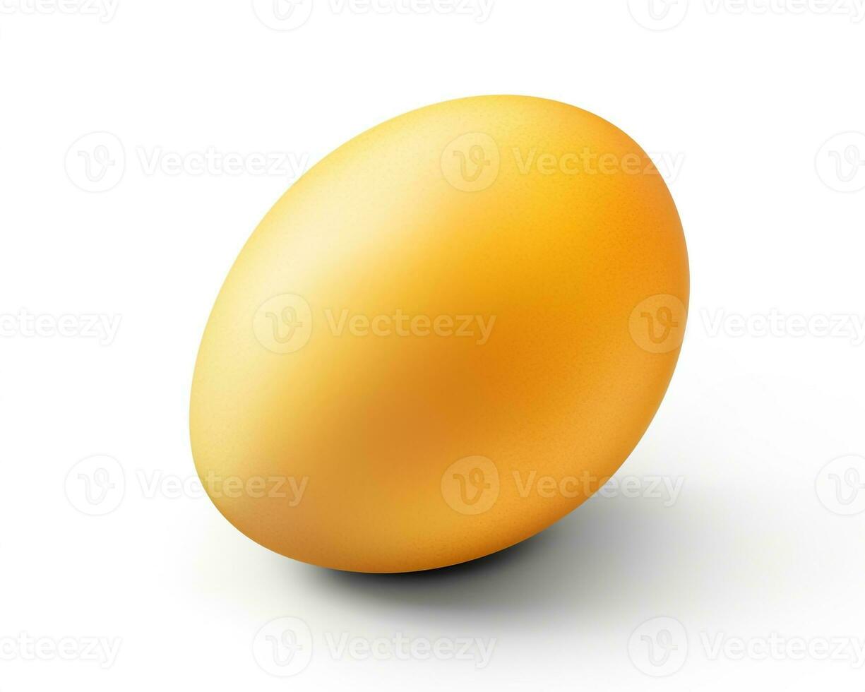 Photo of Egg fruit isolated on white background. Generative AI