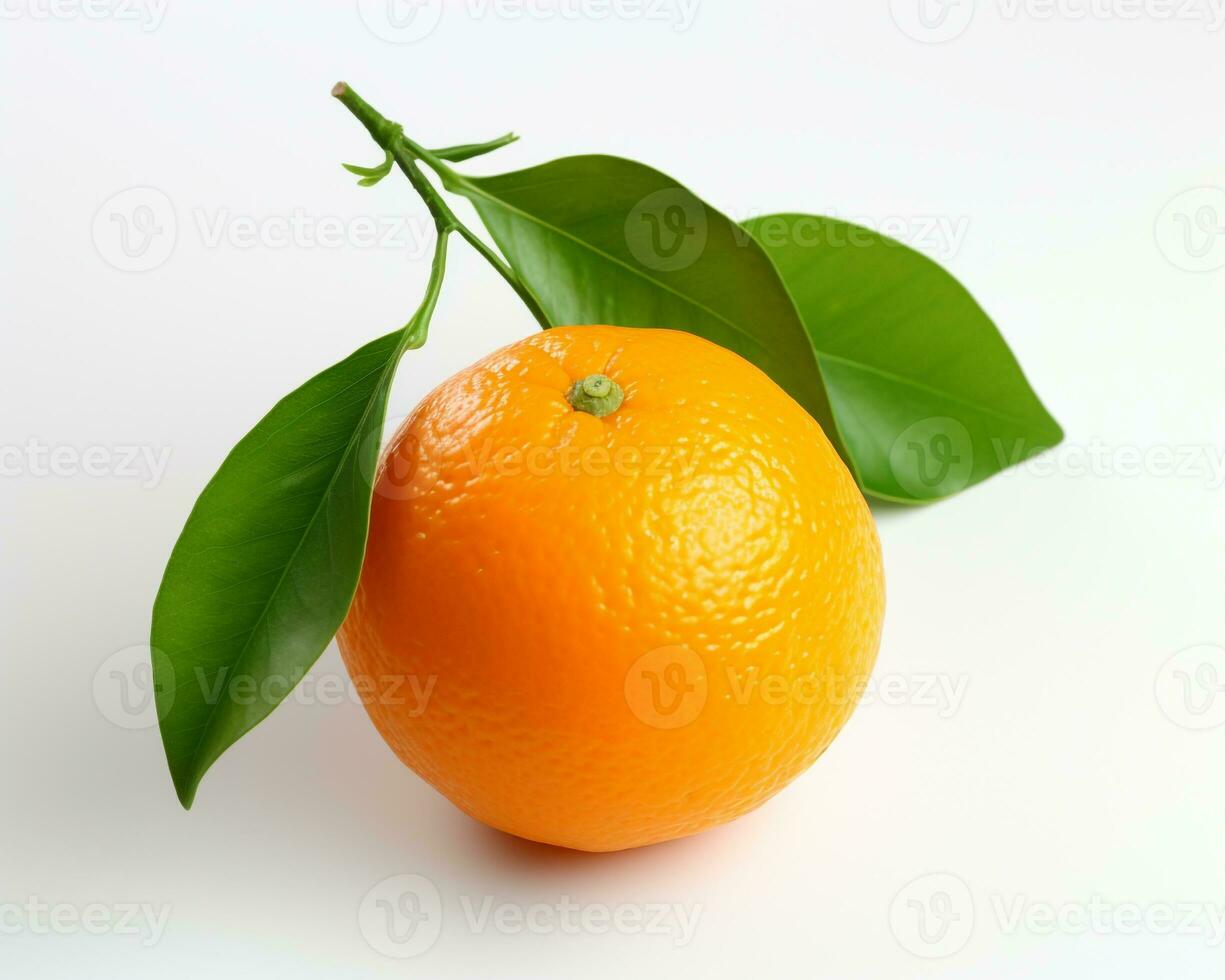 Photo of Clementine isolated on white background. Generative AI