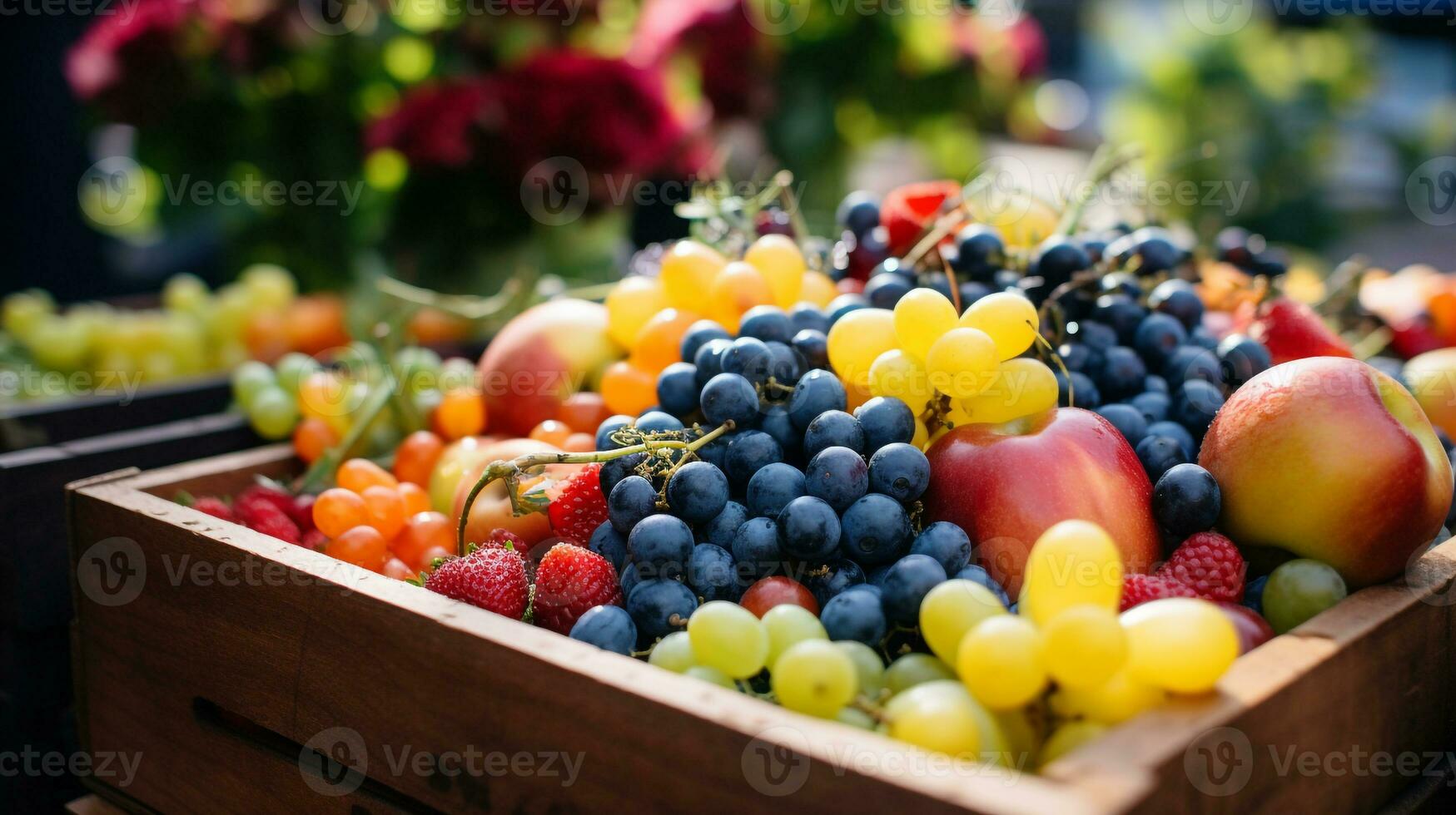 Freshly picked Canistle fruit from garden placed in the boxes. Generative AI photo