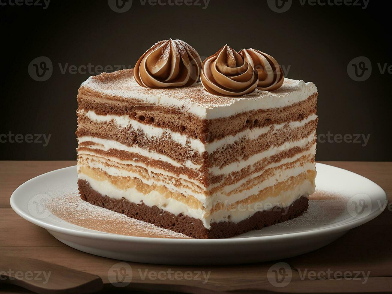 Italian Dessert Tiramisu. Generative Ai 32985444 Stock Photo at Vecteezy