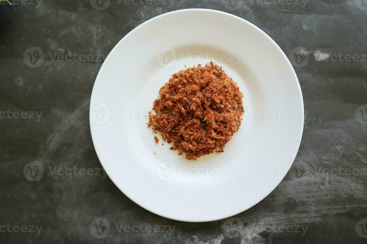 abon made of meat, minced meat dishes made with brown sugar and dried, preserved foods. Indonesian Asian food photo