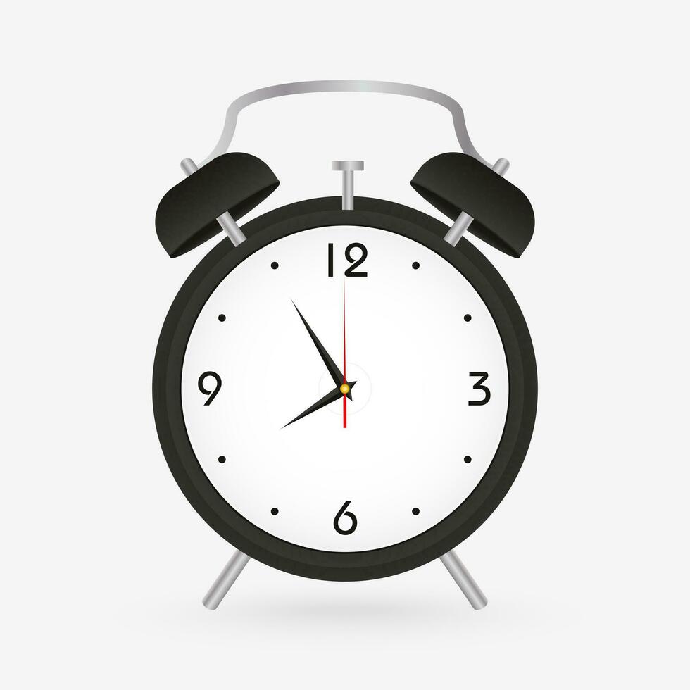 Alarm clock icon. Time tool and instrument theme. vector