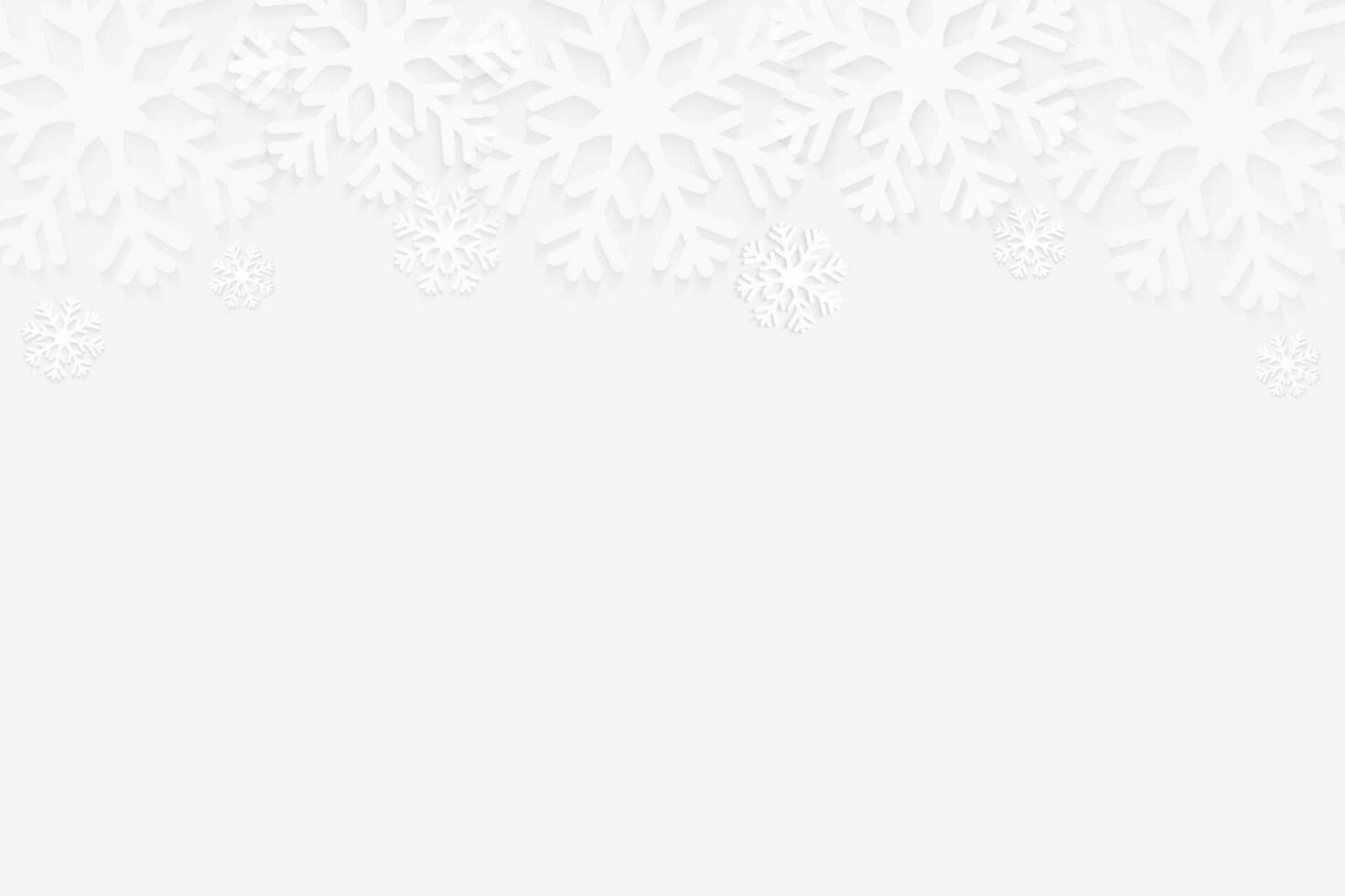Abstract winter snowflakes background with copy space. vector