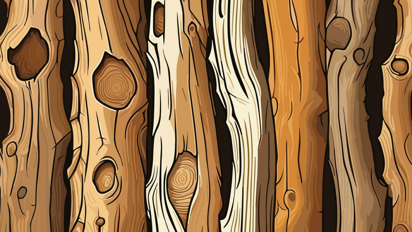 árbol maletero madera textura naturaleza sin costura antecedentes - alto calidad imágenes de natural madera textura desde árbol bañador. Perfecto para creando realista y sin costura antecedentes para tu proyectos vector