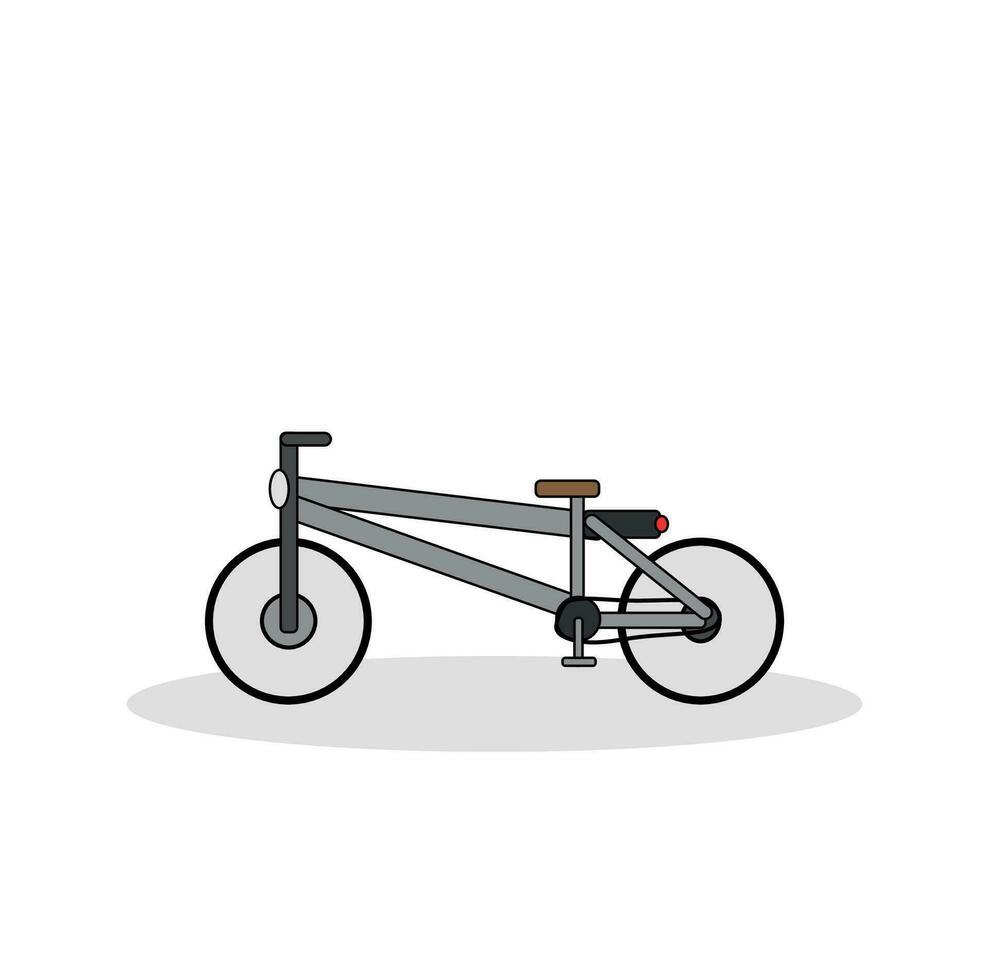 icono de bicicleta aislado en blanco vector