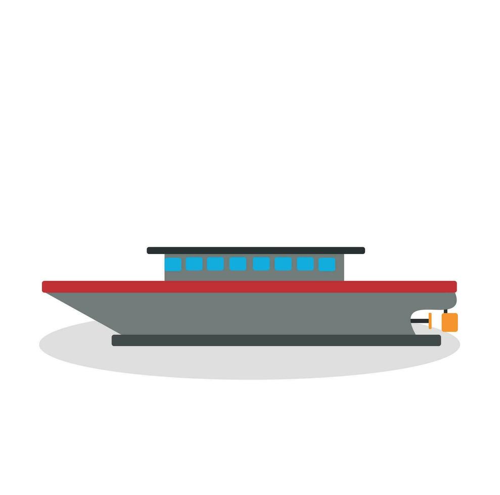 boat on the sea vector