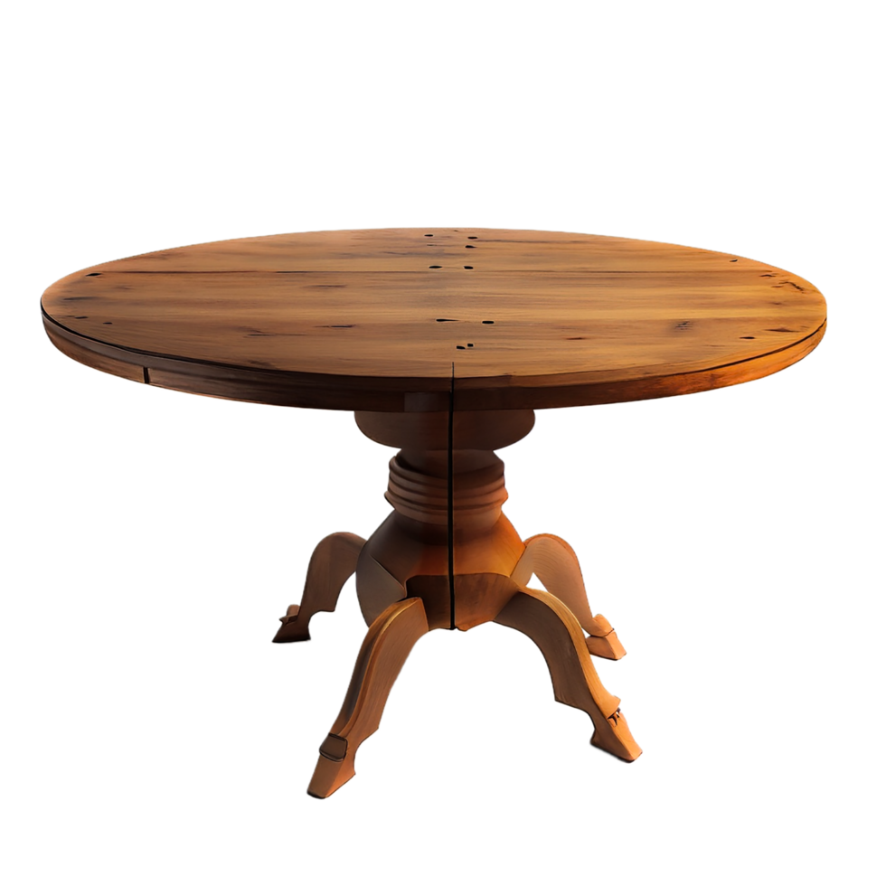 houten tafel vrij ruimte voorkant visie. ai gegenereerd png