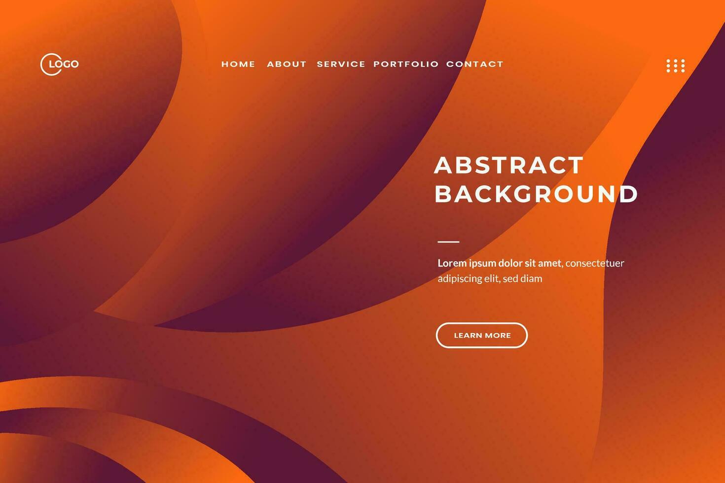 3d Abstract Background Orange is perfect for adding a touch of fun and personality to your website. By adding this background, you can make your website stand out from the rest. vector