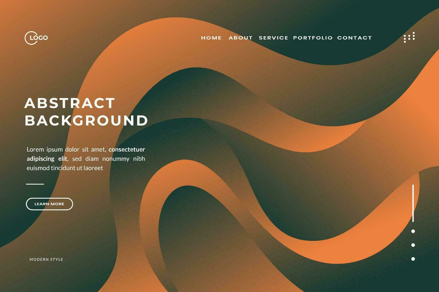 3d Abstract Background Orange is perfect for adding a touch of fun and personality to your website. By adding this background, you can make your website stand out from the rest. vector