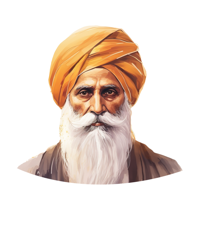 Guru Nanak Jayanti Illustration ai generativ png