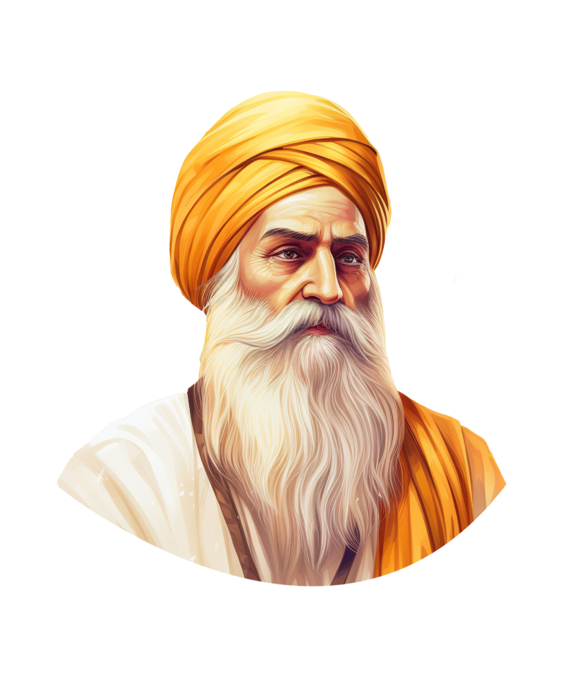 guru Nanak Jayanti ilustração ai generativo png