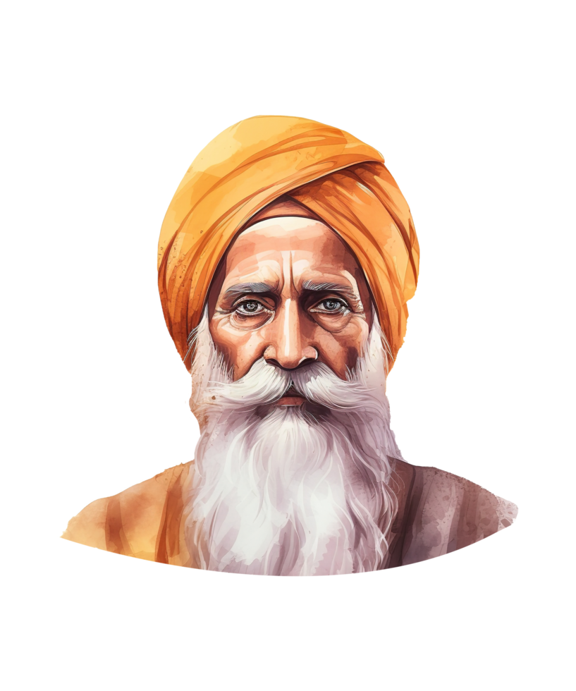 guru nanak jayanti illustration ai generative png