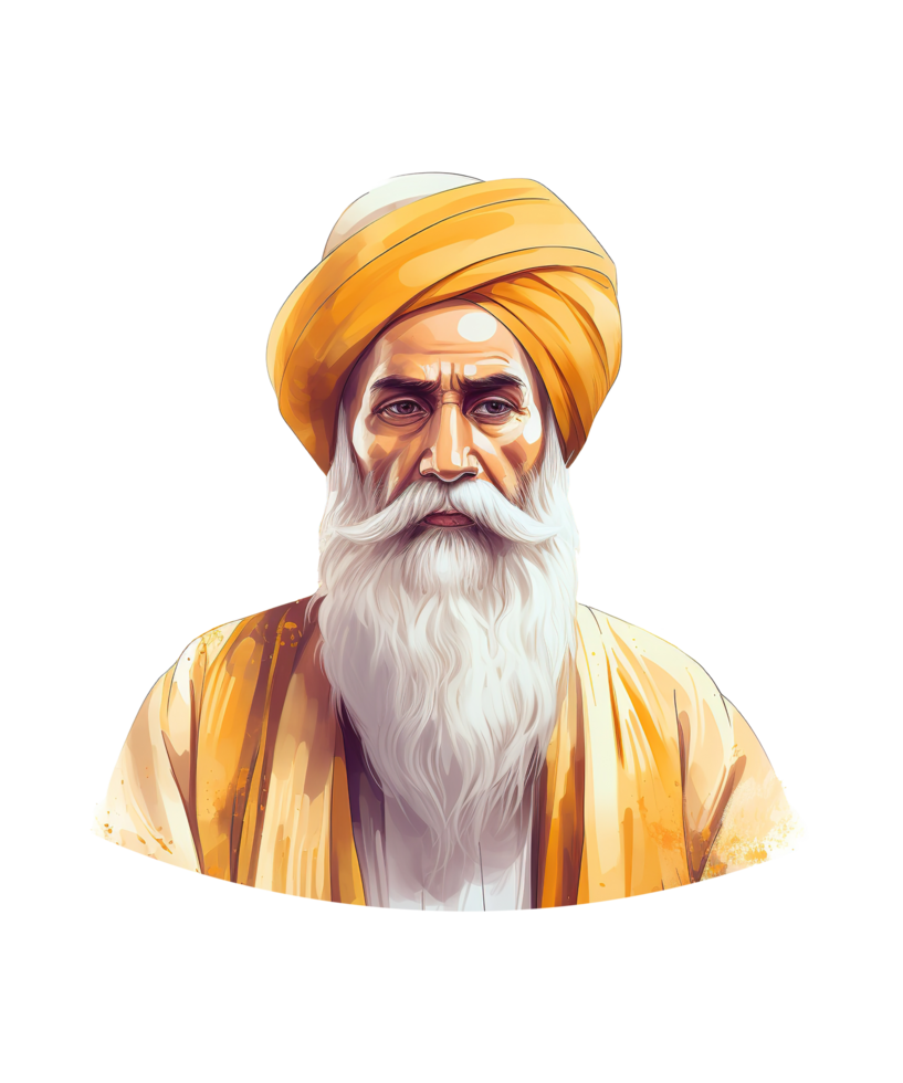 guru nanak jayanti illustration ai generative png