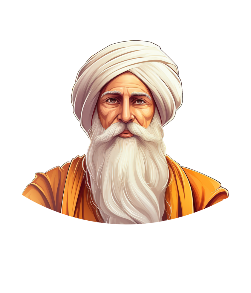 guru nanak jayanti illustration ai generative png