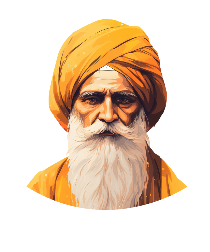 gourou nanak jayanti illustration ai génératif png