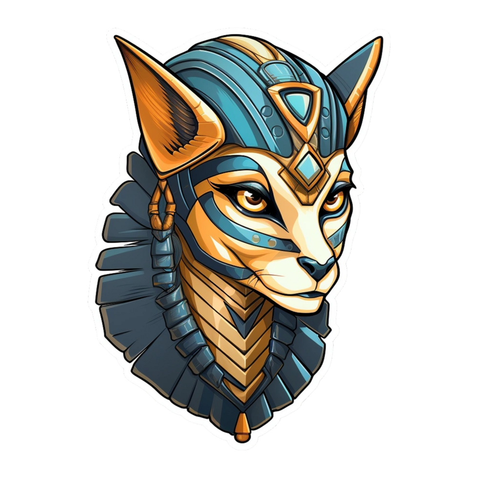 pharaonique chat génératif ai png