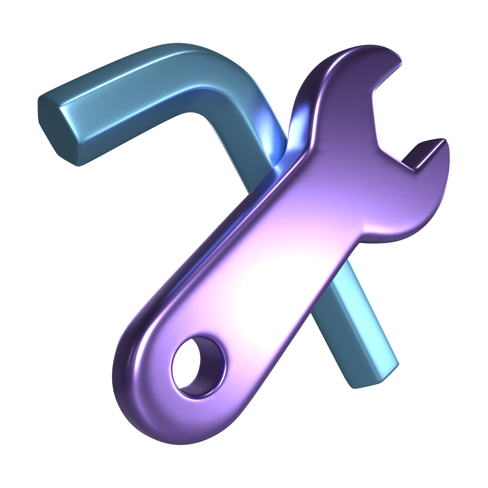 Screwdriver and wrench 3D Illustration Icon 32989762 PNG
