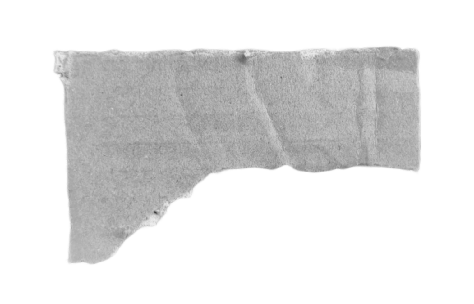 Torn cardboard paper of brown isolated on transparent background for using as text box png