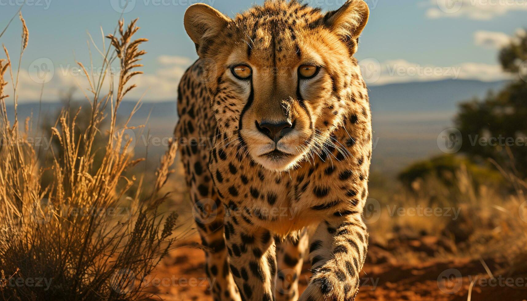 Wild feline mammal, lion, roams Africa safari with big cats generated by AI  24891181 Stock Photo at Vecteezy