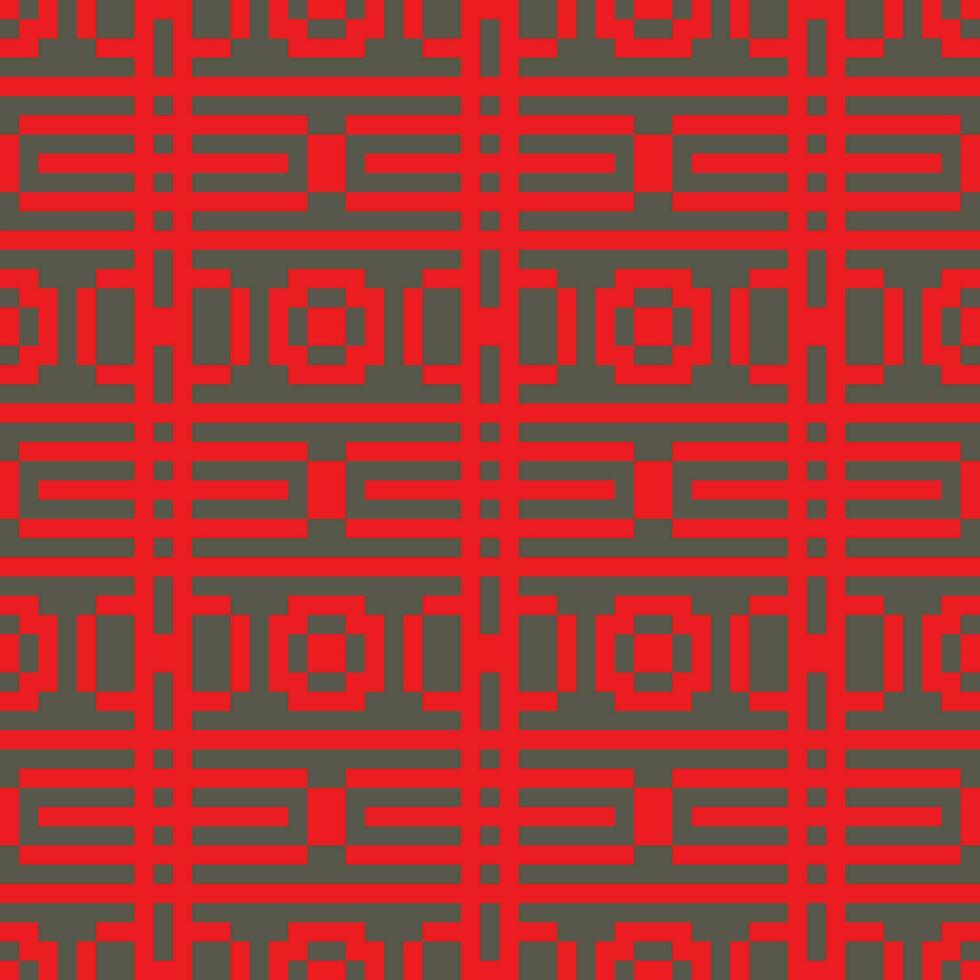 a red and black pattern with squares vector