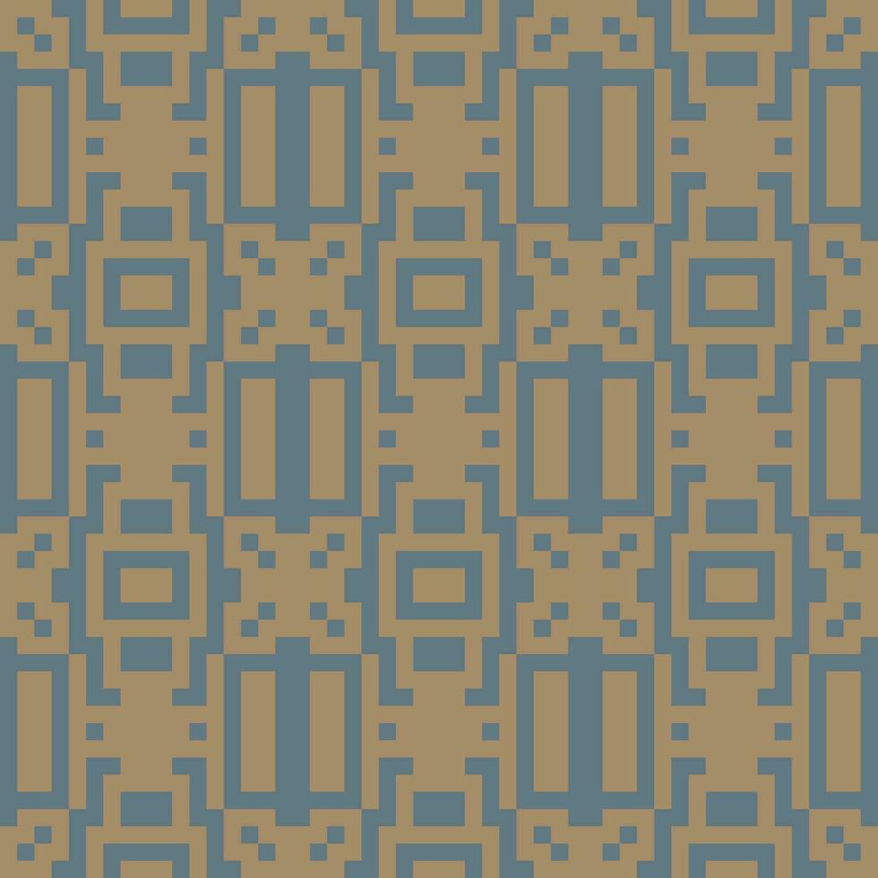 a blue and brown geometric pattern vector