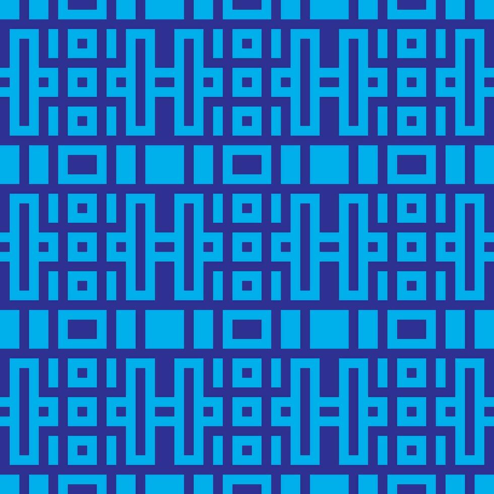a blue and white geometric pattern vector