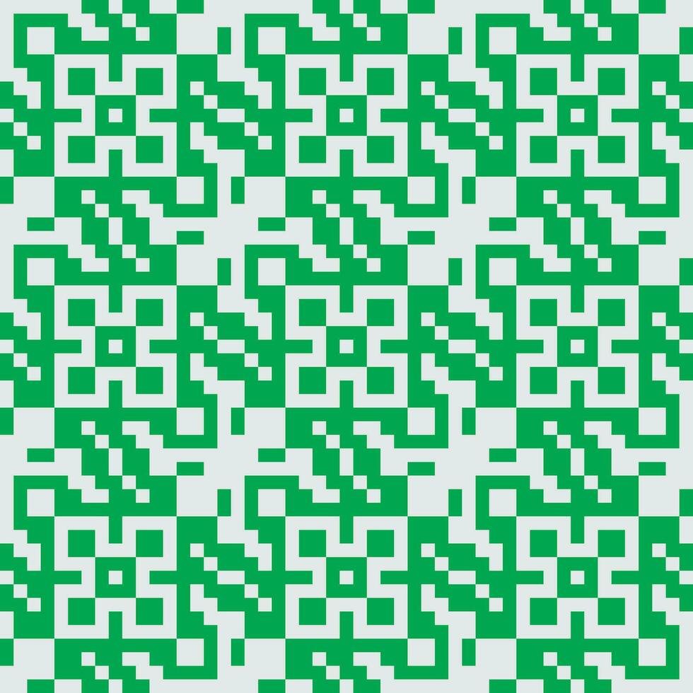 a green and white pixel pattern vector