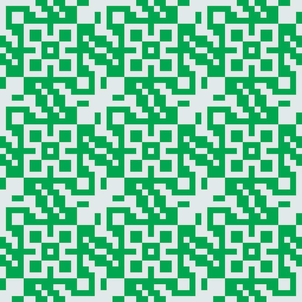 a green and white pixel pattern vector