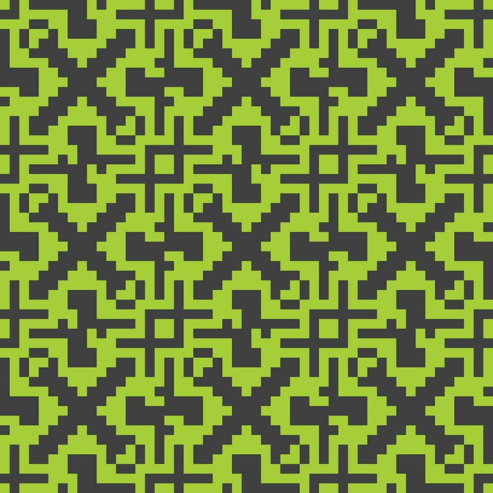 a green and black pattern with squares vector