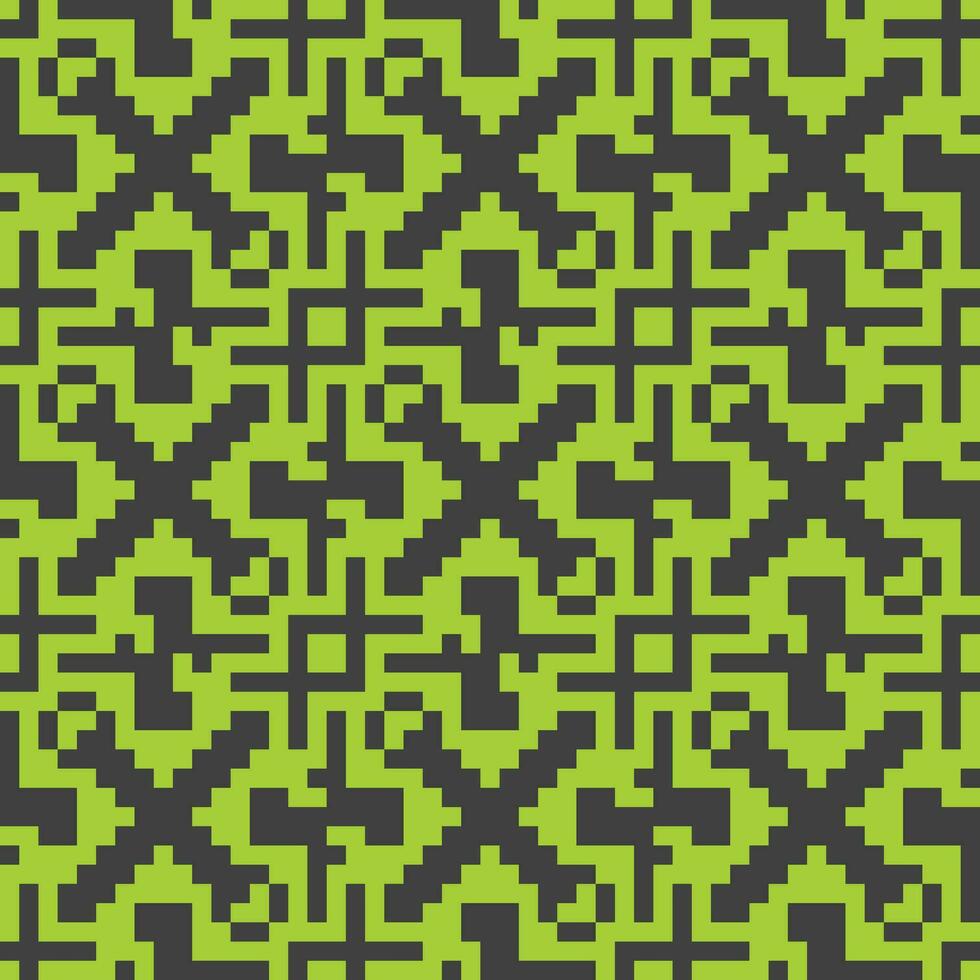 a green and black pattern with squares vector