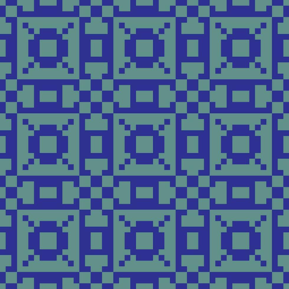 a blue and green pattern with squares vector
