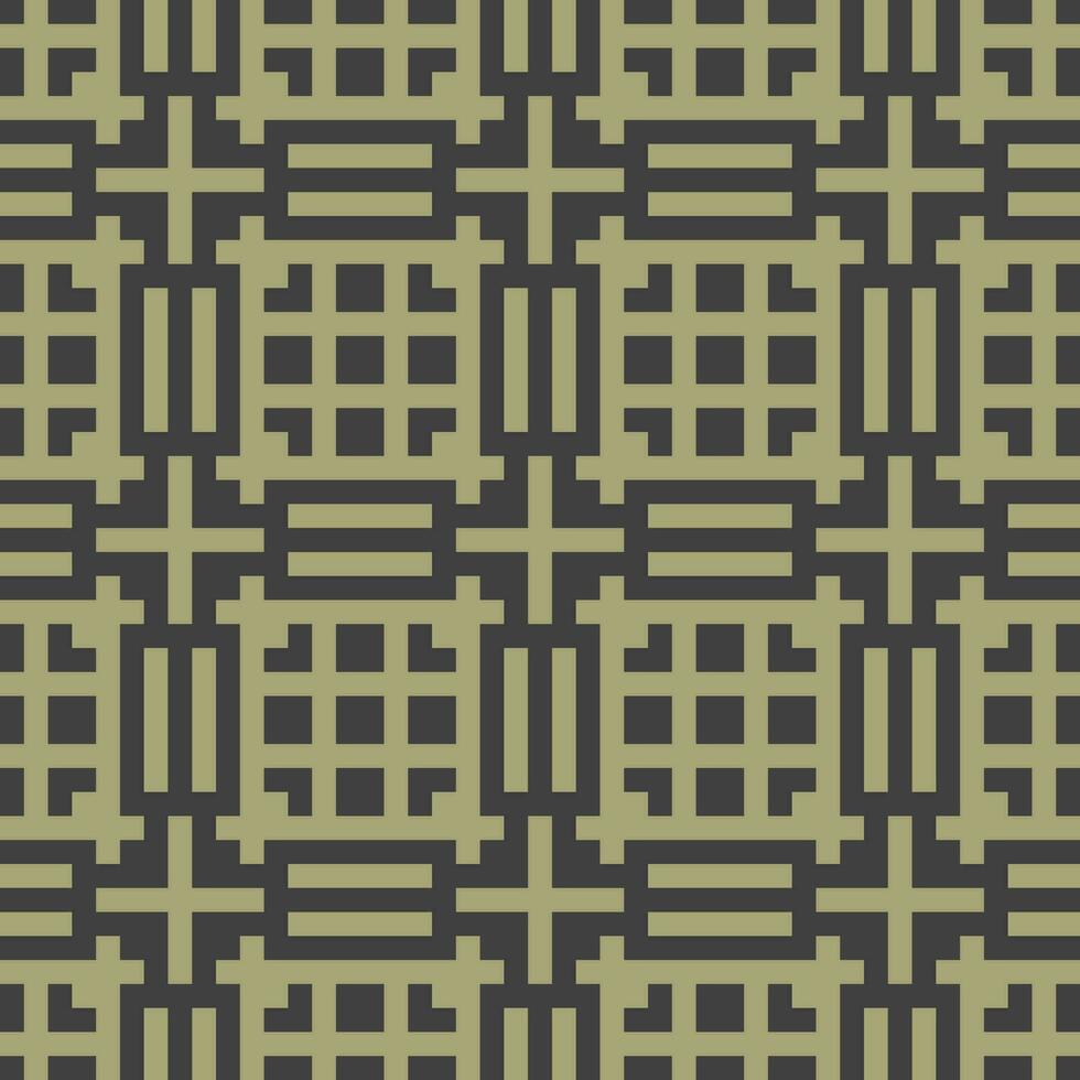 a pattern with squares and squares in green and black vector