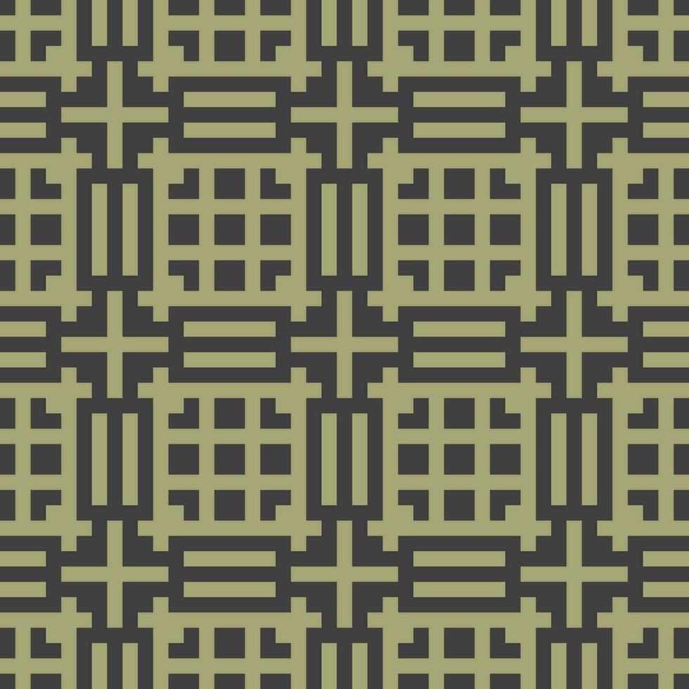 a pattern with squares and squares in green and black vector