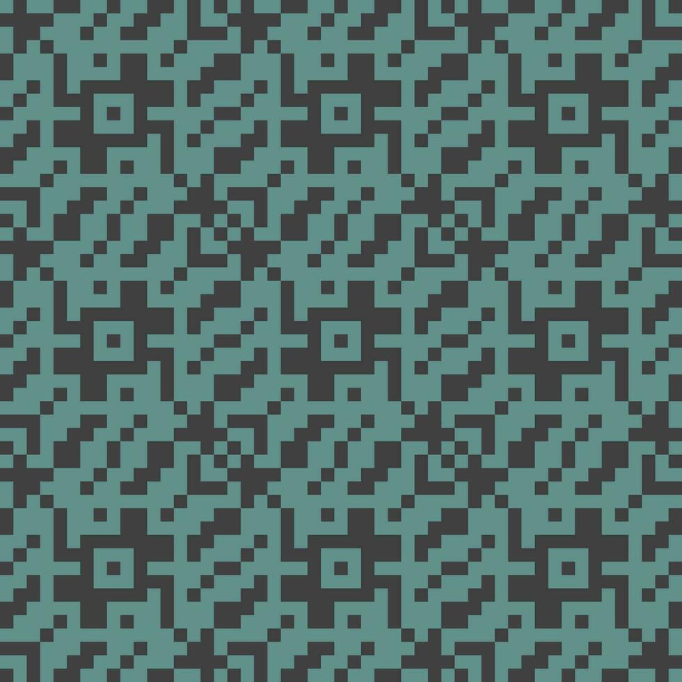 a pattern made from squares in teal and black vector