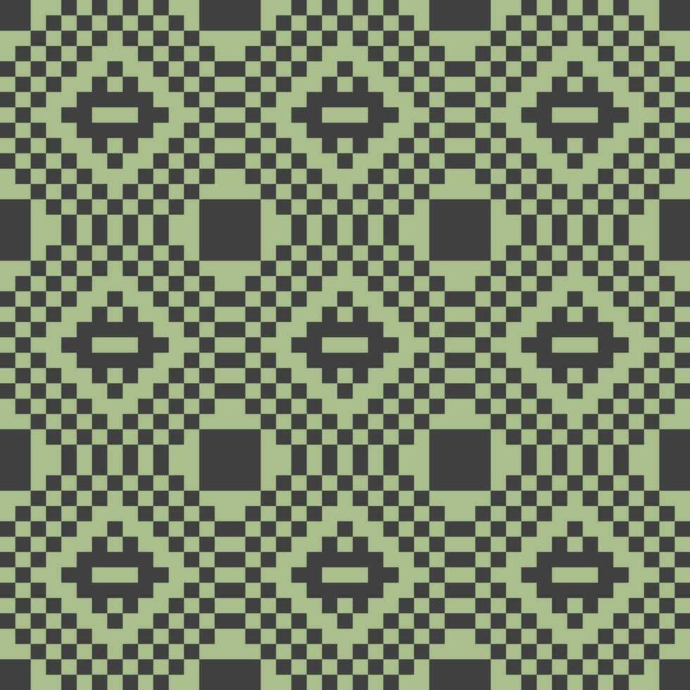 a green and black checkered pattern vector