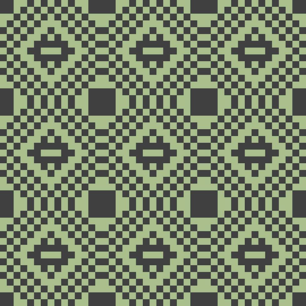 a green and black checkered pattern vector