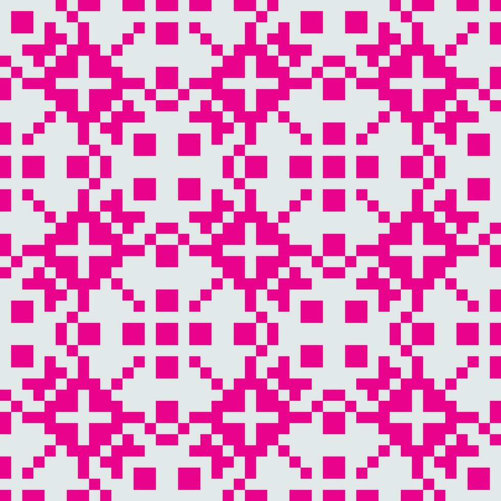 a pink and white pattern with squares vector