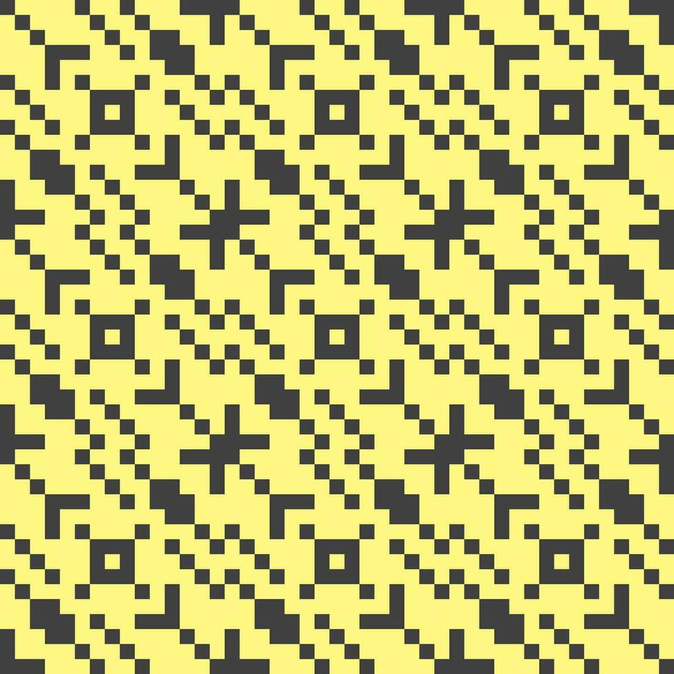 a yellow and black pattern with squares vector