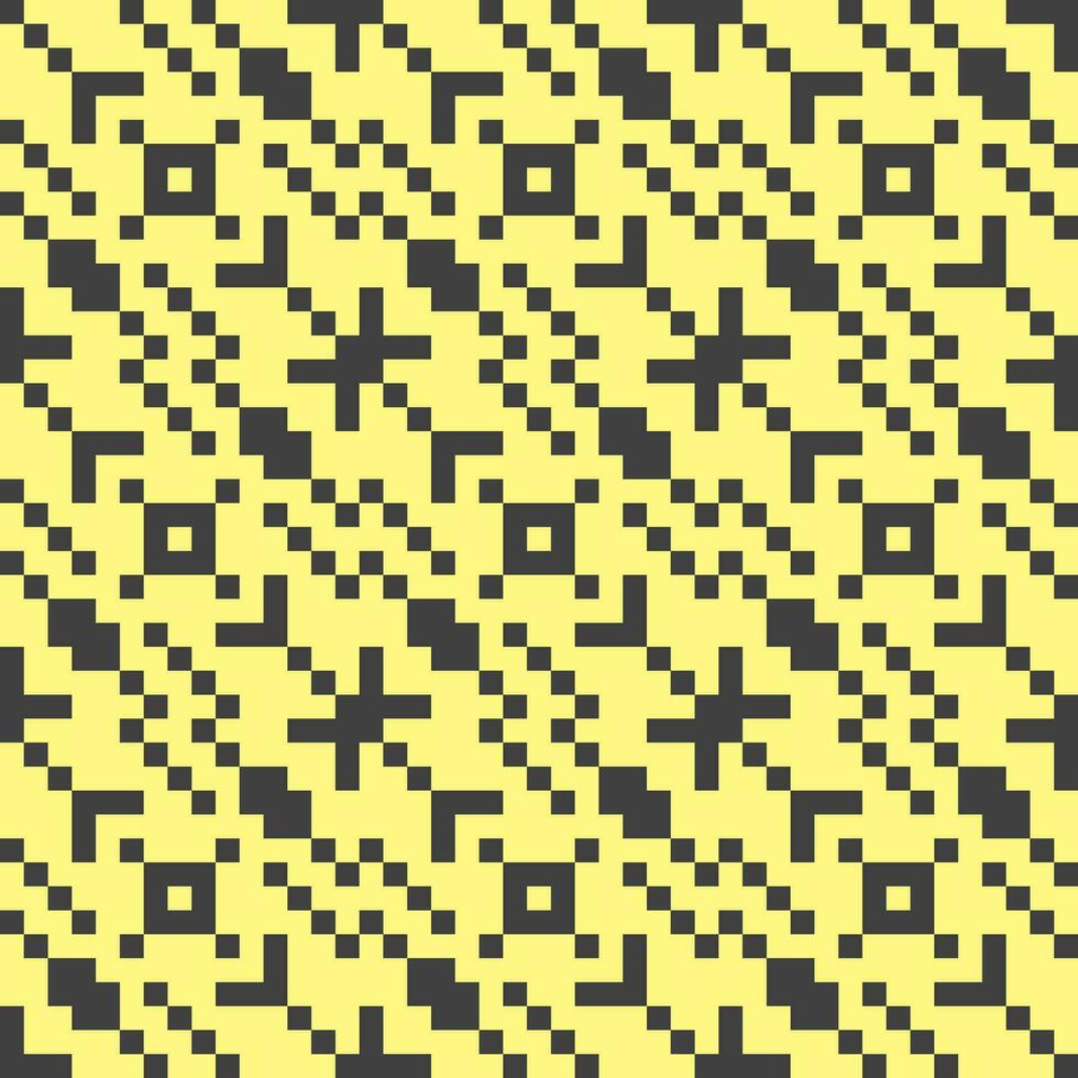 a yellow and black pattern with squares vector