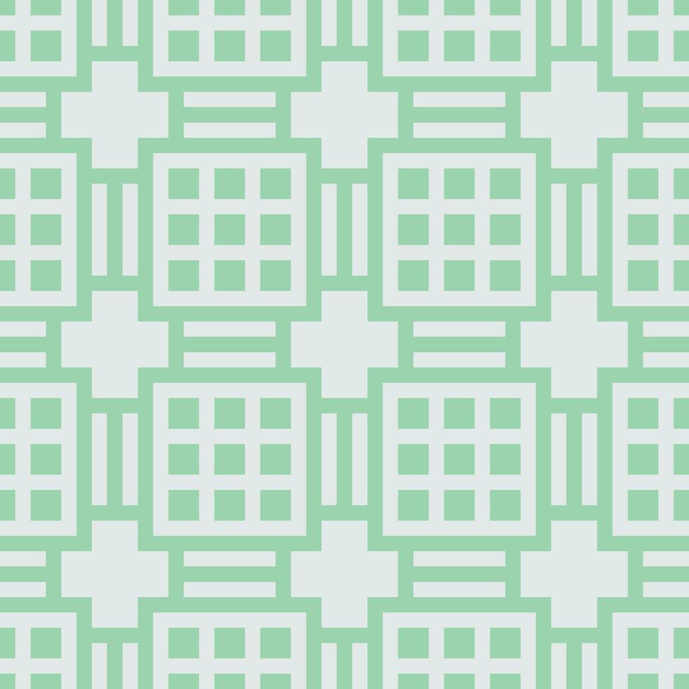 a green and white geometric pattern vector